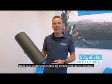 Video laden en afspelen in Gallery-weergave, Fasciarol foamroller (zwart)